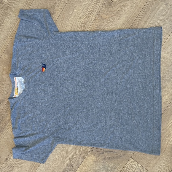 AVIATOR‎ NATION Grey Weave Embroidered Cotton Blend Mens T Shirt Size Large - Picture 4 of 10